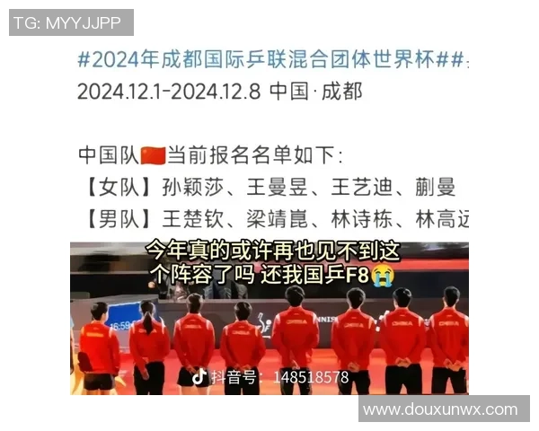 成都乒乓球队在世界杯中的状态表现分析与未来展望
